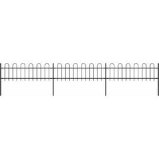 Steel Fences vidaXL Garden Fence with Hoop Top 200.8x43.3"