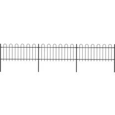 130.0 cm Hegn vidaXL Garden Fence with Hoop Top 510x130cm