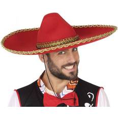 Mexicansk udklædning Th3 Party Hat Mexicansk mand Rød