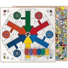 6 Sällskapsspel Cayro Parcheesi Board Wooden Goose with Accessories