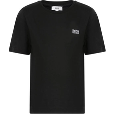 HUGO BOSS T-shirts Barnkläder HUGO BOSS Short-sleeved Cotton T-shirt - Black (J25P14-09B)