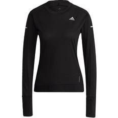 adidas Cooler Long Sleeve Running T-shirt - Black