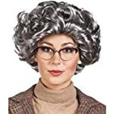 Boland 10103069 BOL85721 85721 Adult Elizabeth Wig, Grey, One Size, Grau