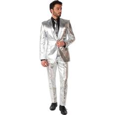 Kostumer OppoSuits Shiny Jakkesæt Sølv