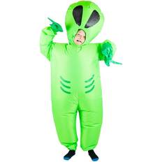 Alien kostume bodysocks Oppustelig Alien Børnekostume