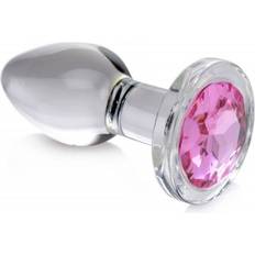 XR Brands Glas Buttplug Rosa Medium