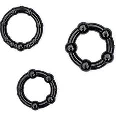 Svarta penisringar 3-pack