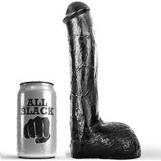 Dildo 23cm Sexleksaker All Black Anal Dildo 23cm