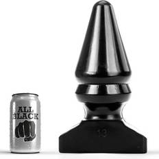 All Black Peräpistokkeet All Black Vinyl Anal Plug 28,5 cm