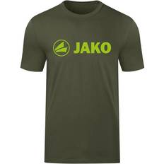 JAKO Promo T-shirt Unisex - Khaki/Neongreen