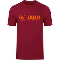 JAKO Promo T-shirt Unisex - Wine Red/Neon Orange