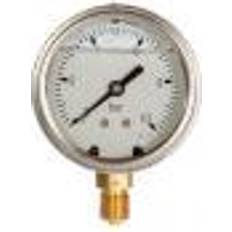 Manometer 1/2xø100 0-4 Bar, Nedadrettet Studs Med Glycerin