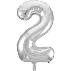 Sifferballonger Silver 86 cm