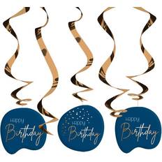 Folat Swirls Happy Birthday True Blue