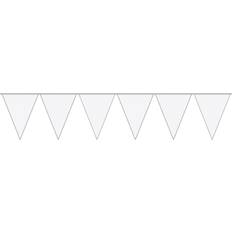 Folat Hvid flagbanner.10 Meter
