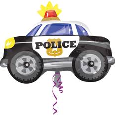 Gold Animal & Character Balloons Amscan 10022744 Police Car Foil Balloon-1 Pc, Gold