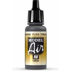 Schwarz Acrylfarben Vallejo Model Air Tyre Black 17ml