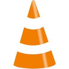 Amscan Engangstallerkner Amscan 9906589 On the Road Birthday Party Cone Hats 8 Pack