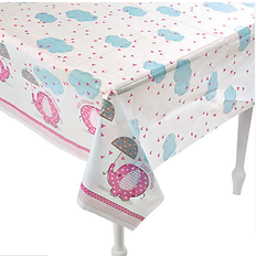 Duge på tilbud Unique Baby shower plastikdug Umbrellaphants Pige