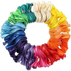 eStore 120x Balloner I Forskellige Farver Skinnende Multicolor