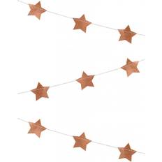 PartyDeco Ruusukulta Viirinauha Tähdillä