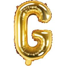 G Bogstavballoner PartyDeco Letter Balloons 'G' 35 cm Gold