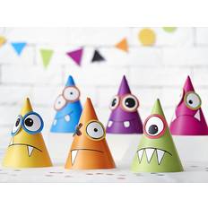 PartyDeco Partyhattar MONSTER