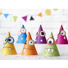 Fotoprops, Partyhatte & Ordensbånd PartyDeco Partyhatte MONSTRE