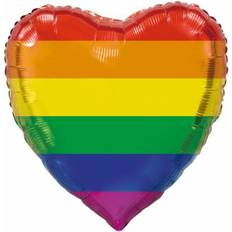 Globos Globo De Foil XL Corazón Arcoíris 92 cm