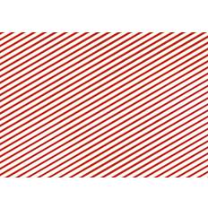 Wit Cadeaupapieren PartyDeco Kadopapier Candy Rood/Wit 70x200 cm