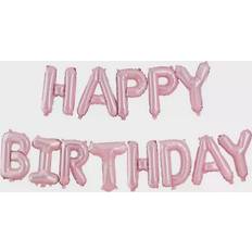 Ginger Ray Ilmapalloviirinauha Happy Birthday Vaaleanpunainen