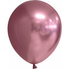Krom Pack de 10 Globos Cromados Redondo Color Rosa de 30 cm T.Única