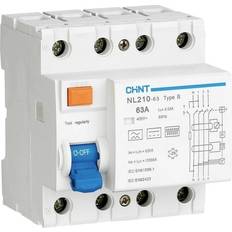 Chint Chint 782010 Fejlstrøm-beskyttelseskontakt Strømsensitiv FI B/10 kA 3-polet 63 A 0.3 A
