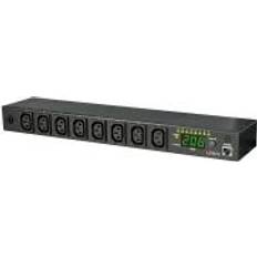 19 1u switch Lindy IP Power Switch Classic 8 Kraftkontrollenhet (kan monteras i rack) Ethernet 10/100 utgångskontakter: 8 1U 19"