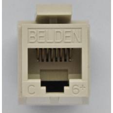 Belden Modular jack k6 utp gf key hvid