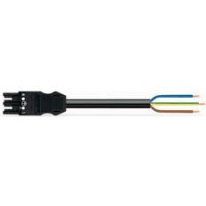 Wago Tilslutningskabel 3g1,5 Hun/afisoleret 1m Sort