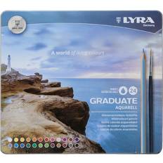 LYRA Vesivärikynät LYRA 2881240 GRADUATE AQUA PENCILS 24 METAL BOX