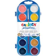 Multifarvet Akvarelmaling CARIOCA Vandfarver, 12 stk