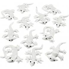 Creativ Company Tekstilpenne Creativ Company Textilkryp 10-14cm vit 12/fp