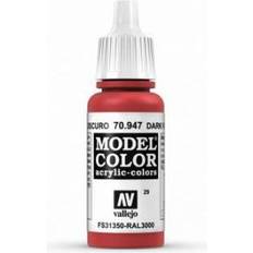 Rot Acrylfarben Vallejo Model Color 17ml Dark Vermillion VAL947