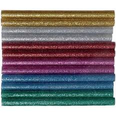 Farve lim til limpistol Hobby Line Glitter Glue Sticks 7.2mm 12-pack