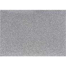 Creativ Company Strygestof, 148x210 mm, glitter, sølv, 1 ark