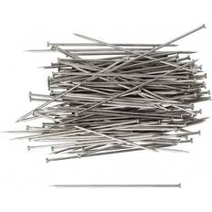 Naai Benodigdheden Creotime Straight Pins, L: 34 mm, thickness 0,6 mm, silver, 50 g/ 1 pack