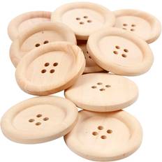 Creativ Company Raw Wooden Buttons Ref 56687