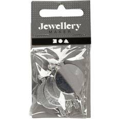 Langat ja Käsityötarvikkeet Creativ Company Brooch Pin Silver Plated 20mm 5 pcs