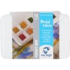 A base d'acqua Acquerelli Royal Talens Watercolor Plastic Pocket Box set of 12 muted colors