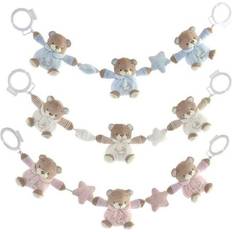 Dkd Home Decor Bamse DKD Home Decor Hvid Polyester Celestial Lyserød (3 pcs) (63 x 6 x 9 cm)