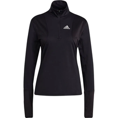 Correr Suéteres Adidas Own The Run 1/2 Zip T-shirt Women - Black