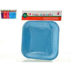 Square Disposable Plates BigBuy Home -