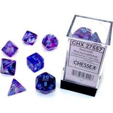 Chessex Polydice Set Nebula Luminary Nocturnal Blue